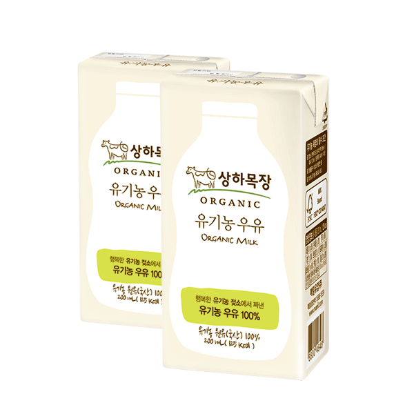 상하목장 유기농 우유 200mL