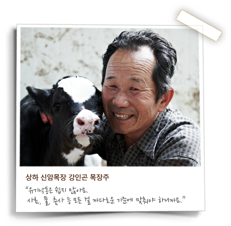 상하 신암목장 강인곤 목장주, 유기낙동은 쉽지 않아요. 사료,물, 축사 등 모든 걸 까다로운 기준에 맞춰야 하니까요